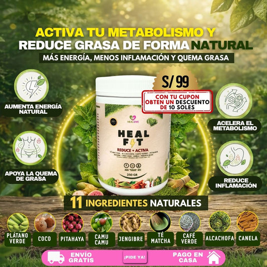 HEAL FIT (TÉ MATCHA QUE REDUCE Y ACTIVA)